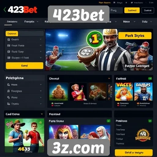 Facilidade de navegação e usabilidade do site 423bet