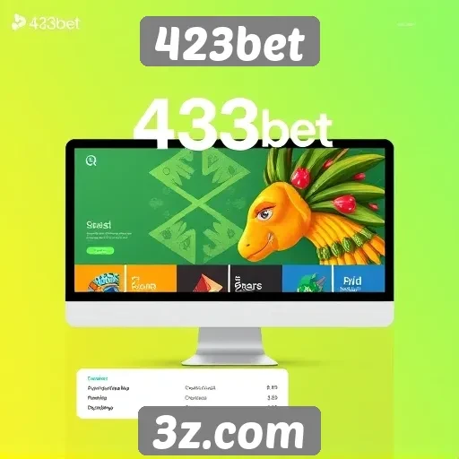 Análise da interface do usuário do site 423bet