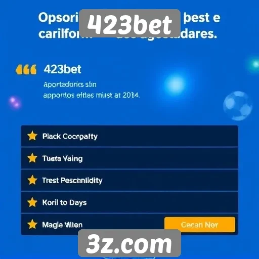 Feedback dos usuários sobre a plataforma 423bet