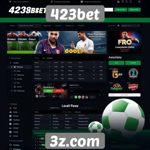 Análise das funcionalidades do site 423bet